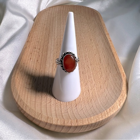 Jewelry - Carnelian 925 Gemstone Ring Size 6.5